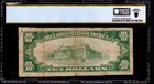 1929  10 First National Bank Note Currency Dodge City Kansas Pcgs Choice Fine 15