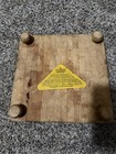 Vintage 1970s E l  Bruce Footed Chop Block 11    X 11    Butcher Block Usa