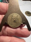 1600 s Louis Xv  15 Mm  Holed Brass Token Rare