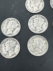 10 Us Mercury Silver Dimes Old Estate Constitutional Junk Coin Collection 90 