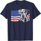 Proud Catahoula Leopard Dog American Usa Flag Patriotic Dogs Pet Lover T-shirt