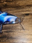 Art Glass Blue   White Dolphin Figurine Paperweight Sculpture 
