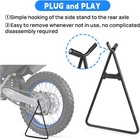 Triangle Stand Kickstand 80-500cc For Dirt Bike Supermoto Motocross Enduro Black