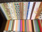 C  Huge 12x12 Scrapbook Paper Lot 200 Shts  printed   Cardstock mixed Themes new