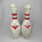 Vintage 1970s Amf Amflite Ii Bowling Pin Permit No  323 Made In Usa Set Of 2