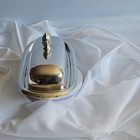 Antique Vintage Silver Plated F  B  Rogers Butter Dish With Lid