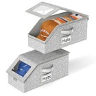 2 Pcs Stackable Hat Storage For Baseball Caps  Holds Up To 24 Caps Hat Organizer
