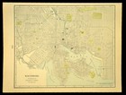 Vintage Map Of Baltimore City Street Map Harbor Original Atlas Antique Ca 1901