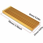4pcs Anodized Aluminum Heatsink With With Thermal Conductive Adhesive Tape  7   