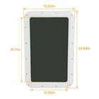 12x21 Tempered Glass Entry Door Window For Universal Rv Trailer Camper Motorhome