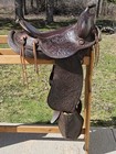 15  Vintage Trail Saddle W  Tapaderos Supple Leather Floral Tooled