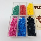 1975 Risk  Replacement Pieces 6 Armies W Cases Color Set With Cards