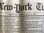  reprint  The New York Times July 6  1863 Civil War