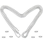 Ceiling Fan Pull Chain Extension 60 Inch Rust Proof Stainless Steel Ball Chain