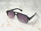 Black Gradient Aviator Sunglasses Unisex Square Frame Retro Fashion Uv