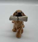 Vtg Retired Hagen-renaker Ceramic Cocker Spaniel Dog Carrying Newspaper