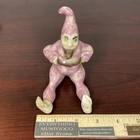 Vtg Jester Gnome Pixie Elf Figurine Hand On Hips Seated Pink Mcm Shelf Sitter