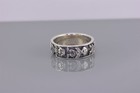 Sterling Silver 7mm Boy Girl Children Kids Carved Oxidized Band Ring 925 Sz  7