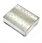 Silver Cotton Filled Jewelry Boxes  Lots Of 25-50-100