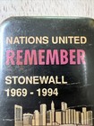 Vintage Nations United Remember Stonewall 1969 -1994 Ny March Pin