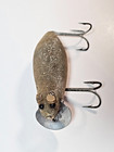 Beautiful Vintage Heddon Meadow Mouse Lure Leather Ears 3  Freshwater