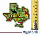 Texas Colorful State Magnet By Classic Magnets  3 5  X 3 3 