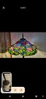 Vintage Tiffany-style Stained Glass Floor Lamp 2 Bulbs