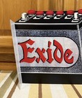 Exide Battery Flange Sign Gas Oil Garage Double Sided Vintage Style Wall Decor