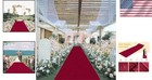 Wedding Aisle Runner Burgundy Velvet Carpet For Ceremony Outdoor Party 15ftx2ft