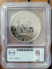 1973-s Eisenhower Proof Silver Dollar Pcgs Pr 69 dcam Signed By President Hutto 