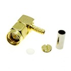 Sma Male Plug Right Angle Crimp For Rg174 Rg316 Lmr100 Cable Lot Rf Connector