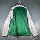 Adidas Men Jacket Size Xl Green White Logo George Mason Patriots Basketball Team