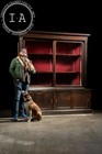 Massive Early 20th Century Sliding Glass Display Case