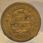 1851 Coronet Large Cent Braided Hair Very Strong Au-ms Features N20 R3 1c