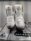 Jackson Ultima Excel Figure Skates Youth Size 10 White Girls Js1294 New In Open
