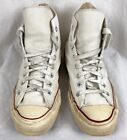 Vtg 1980s Converse White Chuck Taylor All Stars Hi-top Men 6 Women 8 Made In Usa