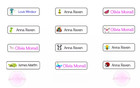 Personalised School Stickers Labels Stick On Name Tags Kids Waterproof Lunchbox
