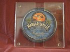 Set 4 Clear Lucite Beverage Coasters W stand