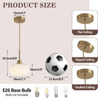 Kco Lighting Mid Century Modern Pendant Lighting Vintage Gold Pendant Light 7 In