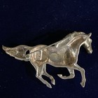Sterling Horse Brooch Lapel Pin Sterling Marked Gs