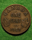 1923 Canada 1 Cent Penny George V F-15   Flat Would You Chase This Rarity 