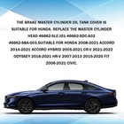 Brake Fluid Cap Replacement For Honda  Brake Master Cylinder Tank Fluid Reservoi