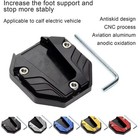 Motorcycle Bikes Kickstand Extender Foot Side Stand Extension Pad Support Plate
