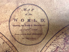 Old World Map Poster Capt  Cooks Tracks 24x36 Antique Educational Wall Chart New