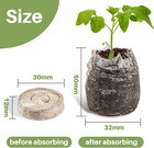 50pcs Peat Pellets For Seedlings - 30mm Seed Starter Pellets Peat Pods For Start