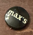 Vintage Pinback Max s Kansas City Promo nyc  Black  White  Underground