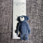 Vintage Miniature Teddy Bear Chu-ming Wu Little Gems 2    Blue Jointed Teddy Bear