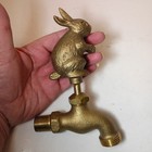 Brass Bunny Rabbit Outdoor Water Spout Spigot