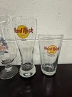 Lot Of 5 Europe Hard Rock Cafe Glasses Paris Madrid Berlin Krakow Reykjavik