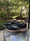Brooks Ghost Men s Black gray Lace-up Low Top Mesh Sneaker Rubber Outsole